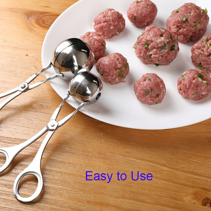 Convenient Kitchen Stainless Steel Meatball or Rice Ball Maker