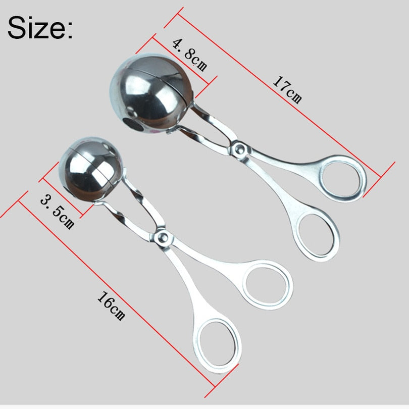 Convenient Kitchen Stainless Steel Meatball or Rice Ball Maker