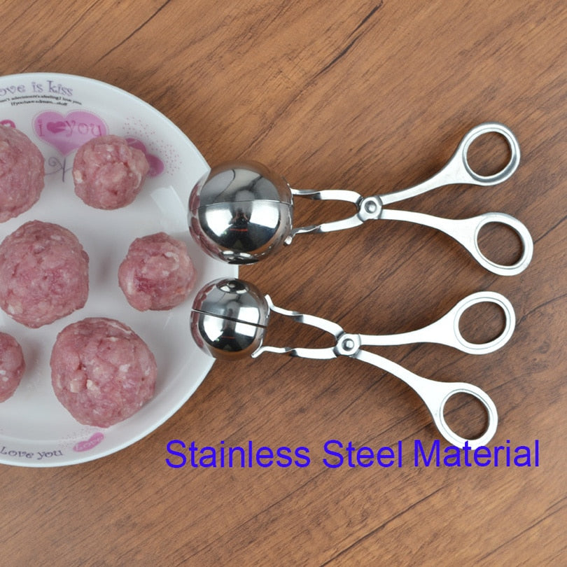 Convenient Kitchen Stainless Steel Meatball or Rice Ball Maker