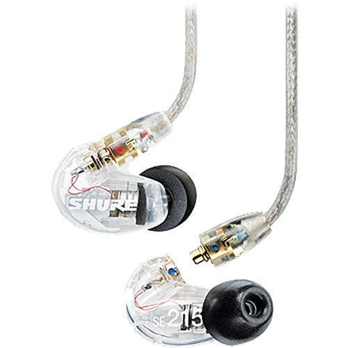 SHURE SE215 Sound Isolating Earbuds - Clear