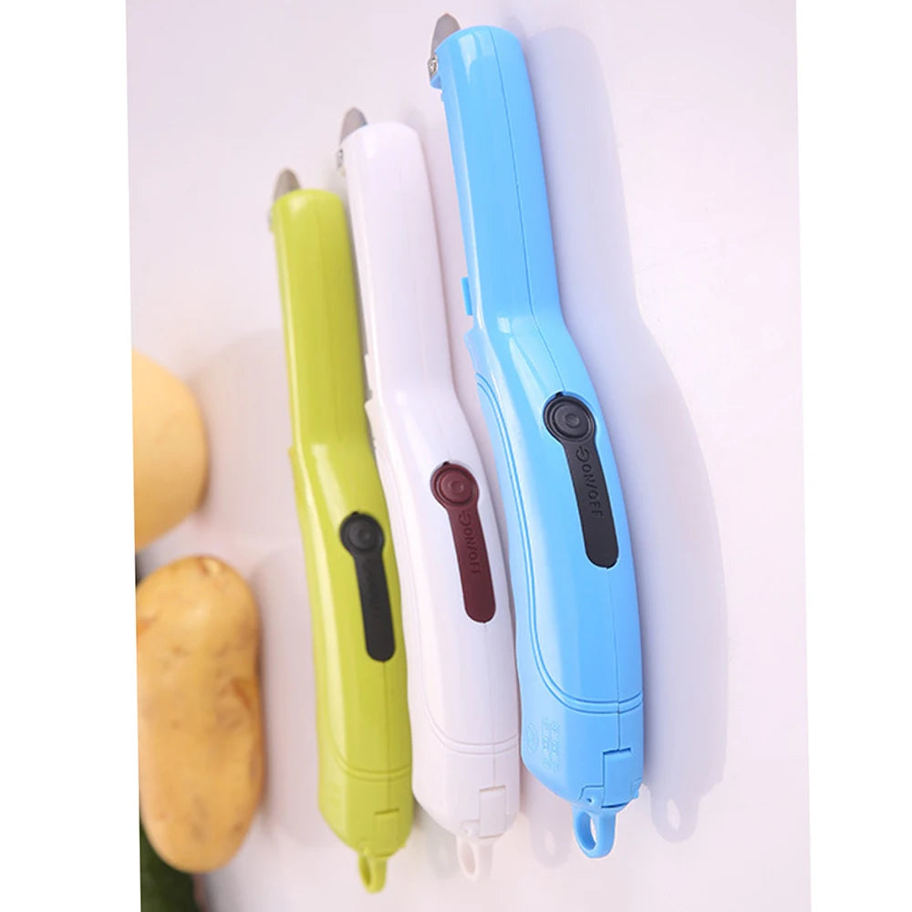 Electric Fruit Vegetable Apple Peeler For Knife Potato Peelers Carrot Slicer Kitchen Gadgets Batteries Not Included