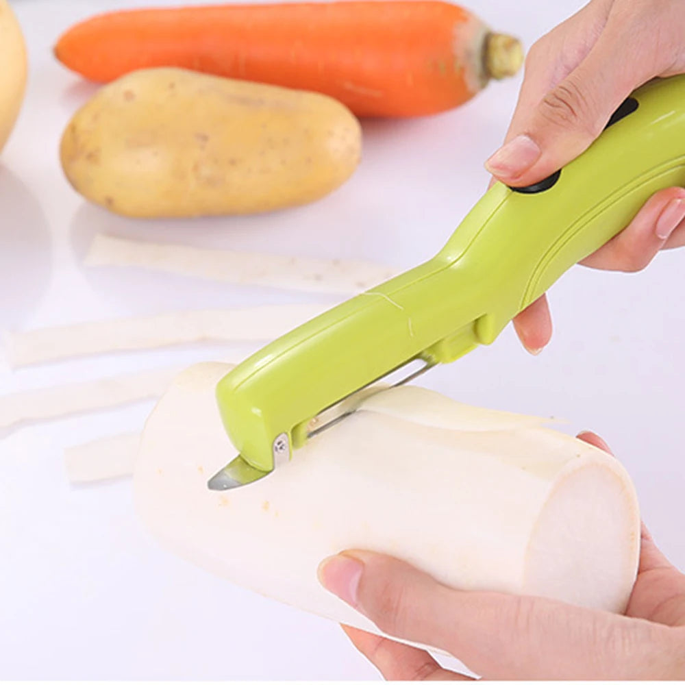 Electric Fruit Vegetable Apple Peeler For Knife Potato Peelers Carrot Slicer Kitchen Gadgets Batteries Not Included